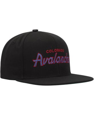 Men's Black Colorado Avalanche Core Team Script 2.0 Snapback Hat