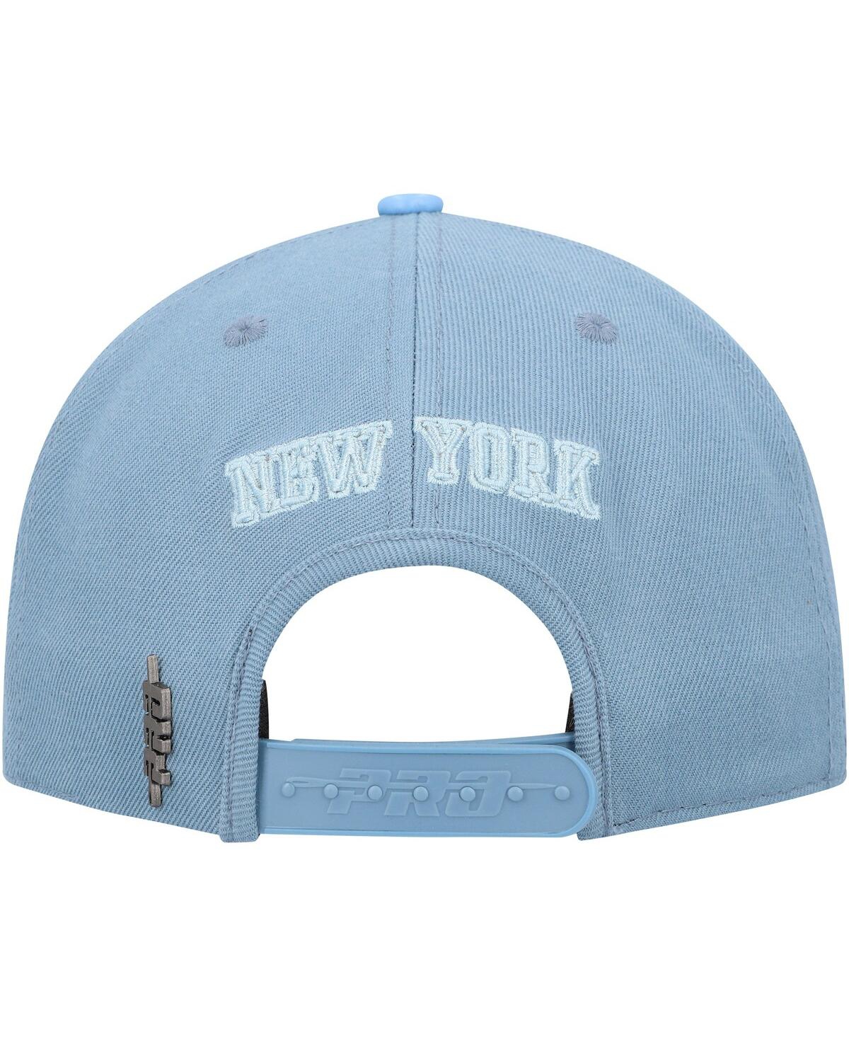 Shop Pro Standard Men's  Blue New York Knicks Tonal Snapback Hat