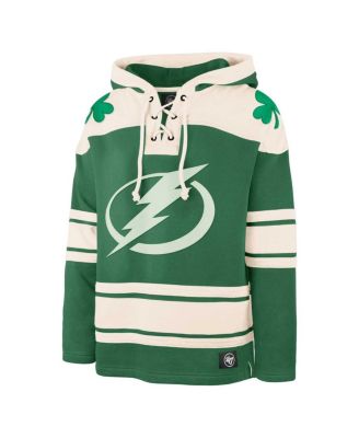 Men's Kelly Green Tampa Bay Lightning St. Patrick's Day Superior Lacer Pullover Hoodie