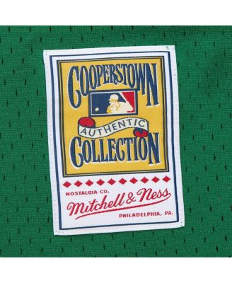 Men's David Ortiz Kelly Green Boston Red Sox Cooperstown Collection Mesh Batting Practice Jersey
