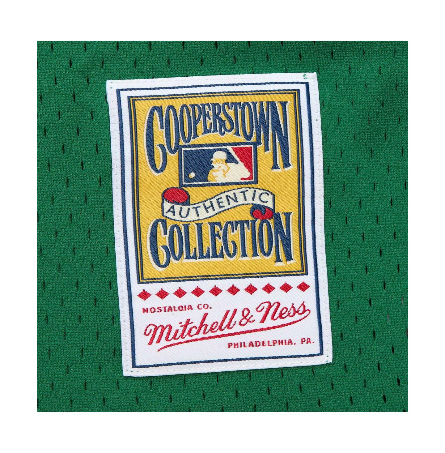 Мужской топ Mitchell & Ness David Ortiz Kelly Green Boston Red Sox Cooperstown Collection Mesh Batting Practice Jersey — фото 4