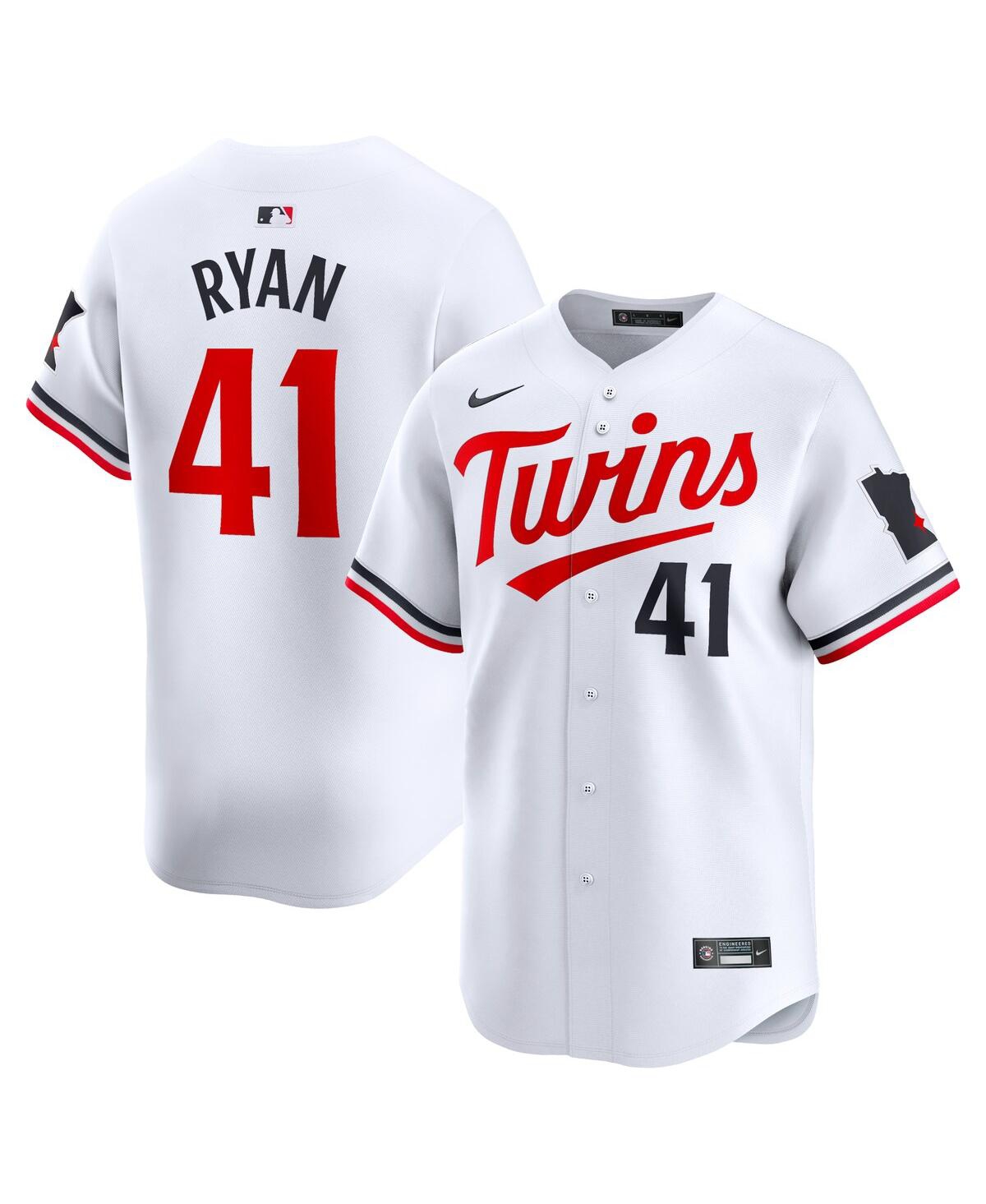 Men's Nike Joe RyanMinnesota Twins Home Limited Player Jersey - White