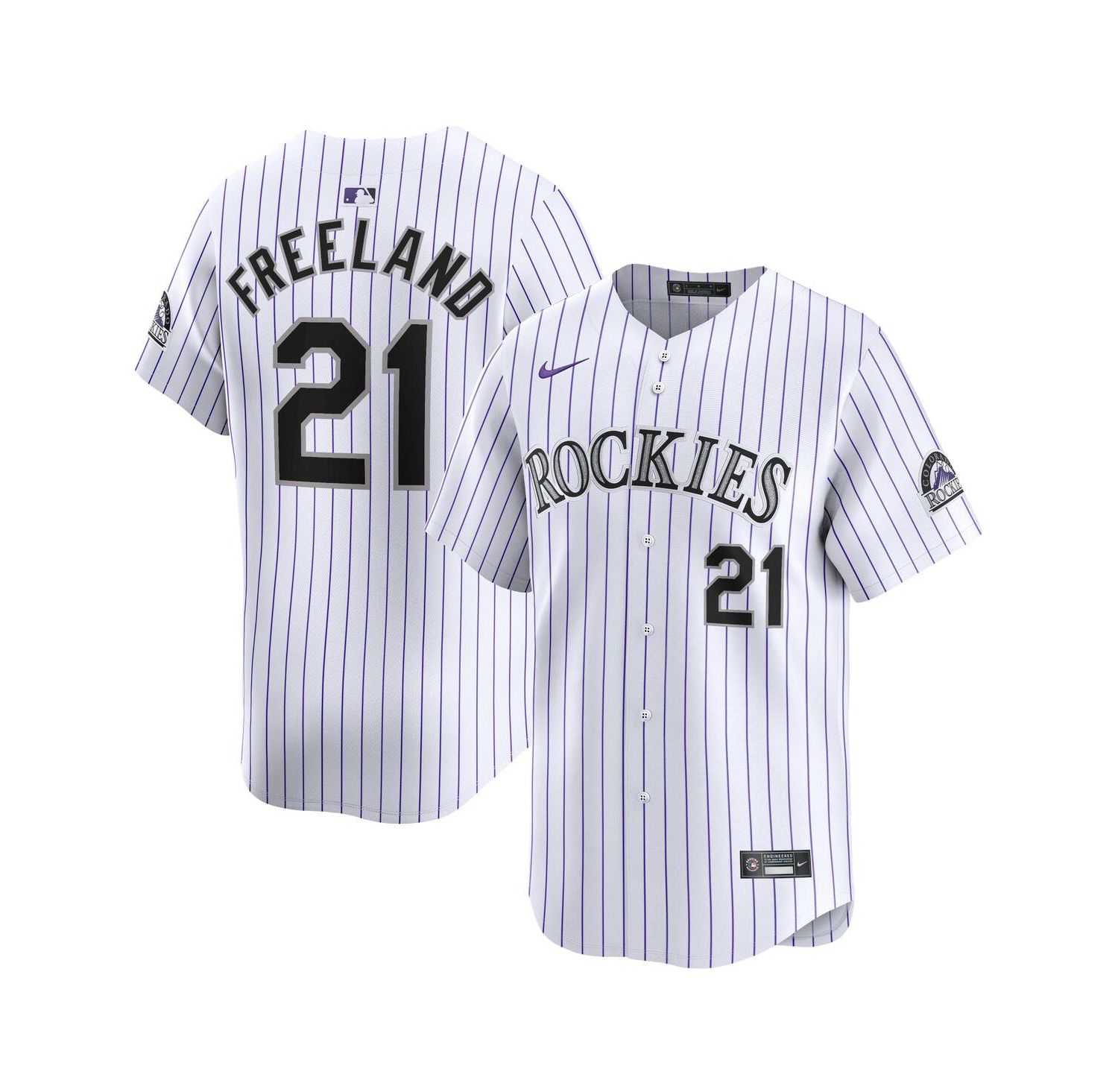 Men's Kyle Freeland White Colorado Rockies Home Limited Player Jersey