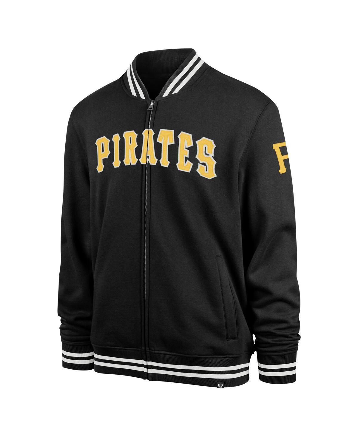 Shop 47 Brand Men's ' Black Pittsburgh Pirates Wax Pack Pro Camden Full-zip Track Jacket