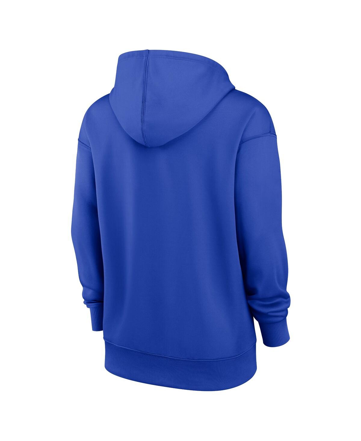 Women's NikeAtlanta Braves City Connect Practice Performance Pullover Hoodie - Royal