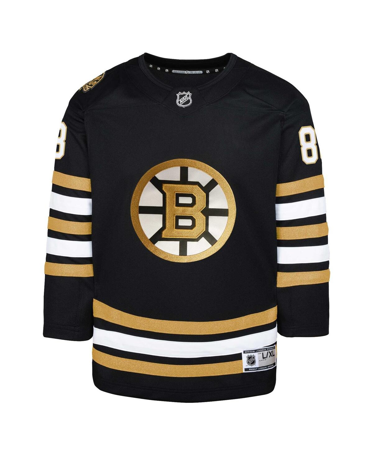 Big Boys David PastrnakBoston Bruins Home Premier Player Jersey - Black