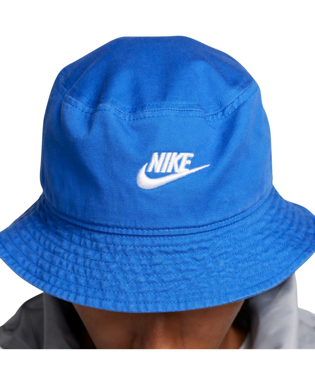 Shop Nike Men's And Women's  Distressed Apex Futura Washed Bucket Hat In Royal
