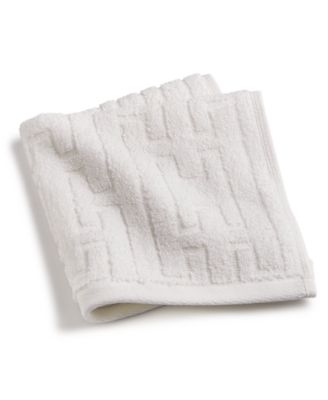 Sculpted Chain-Link Wash Towel, 13" x 13", Exclusively at Macy’s