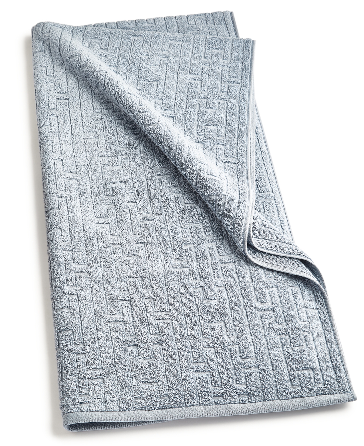 Shop Hotel Collection Sculpted Chain-link Bath Towel, 30" X 56", Created For Macy's In Lake
