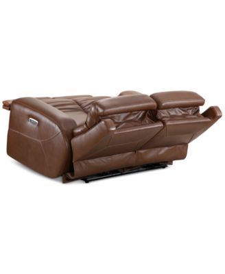Varsani 67" Zero Gravity Leather Loveseat, Created for Macy's
