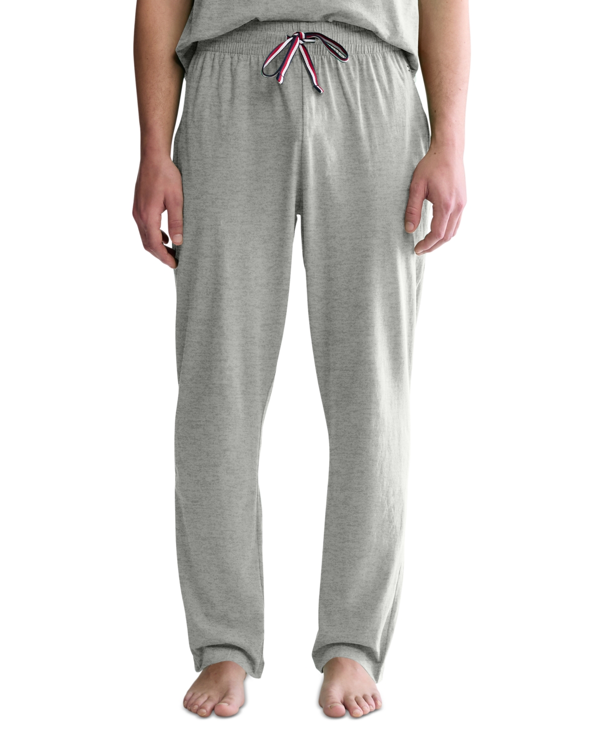 Tommy Hilfiger Men's Regular-fit Drawstring Sleep Pants In Grey Heath