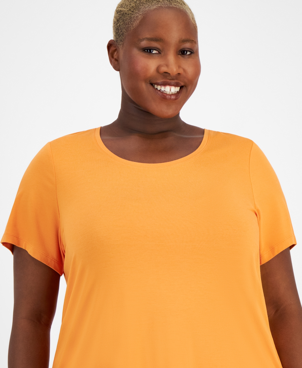 Jm Collection Plus Size Short-Sleeve Top, Created for Macy's