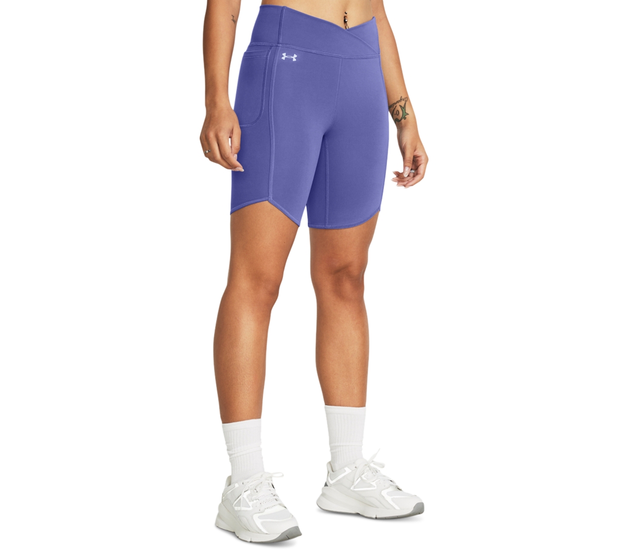 Under Armour Women's Motion Crossover Bike Shorts -/ / Celeste