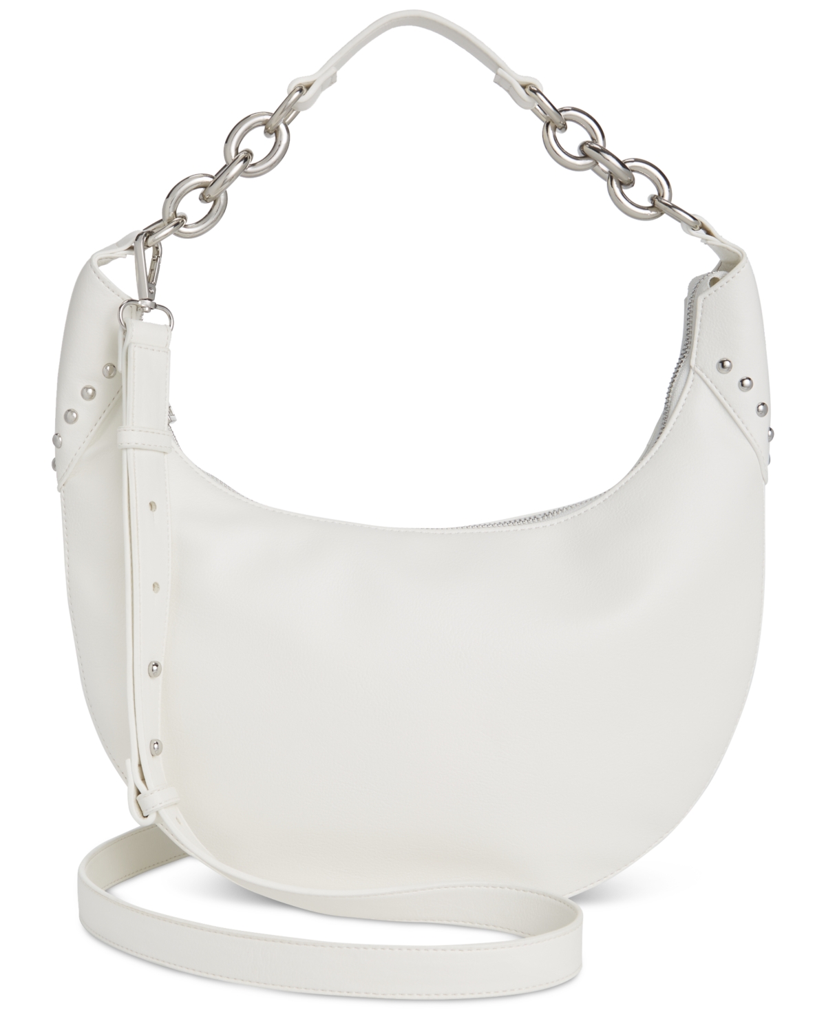 Inc International Concepts Giannaa Medium Stud Hobo In Vanilla