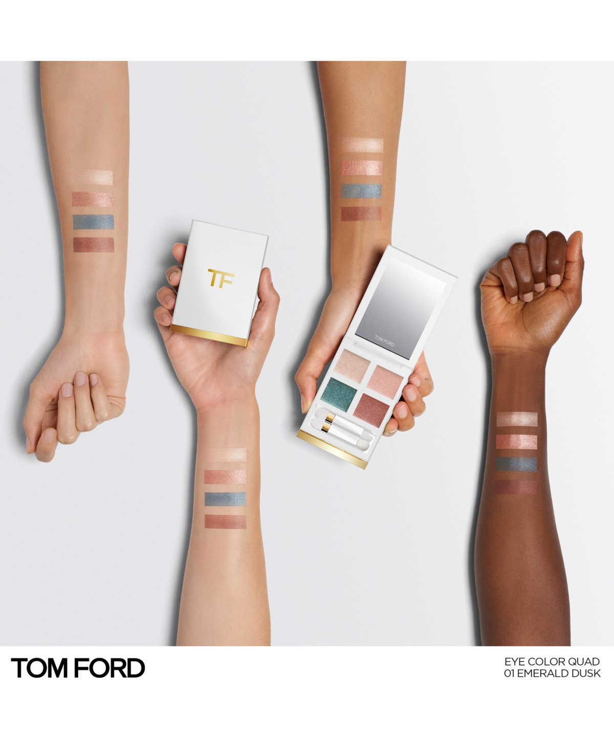 Shop Tom Ford Soleil Eye Color Quad Eyeshadow Palette In Emerald Dusk
