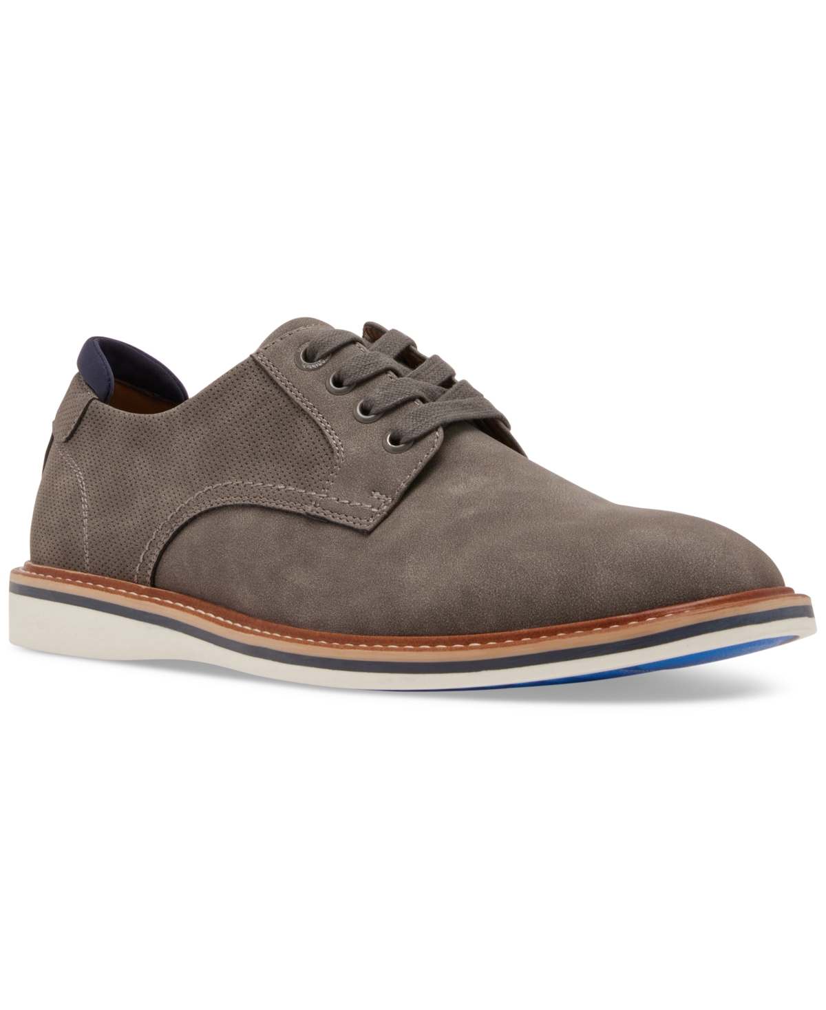 Madden Men Men's M-verrny Lace-up Shoes In Grey Suede