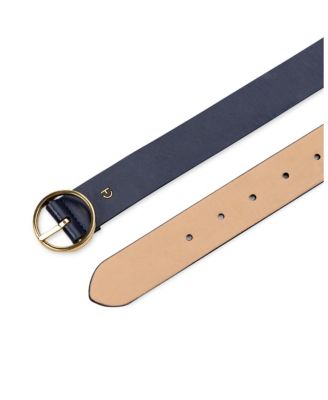Women's Two-In-One Center Bar Reversible Genuine Leather Belt