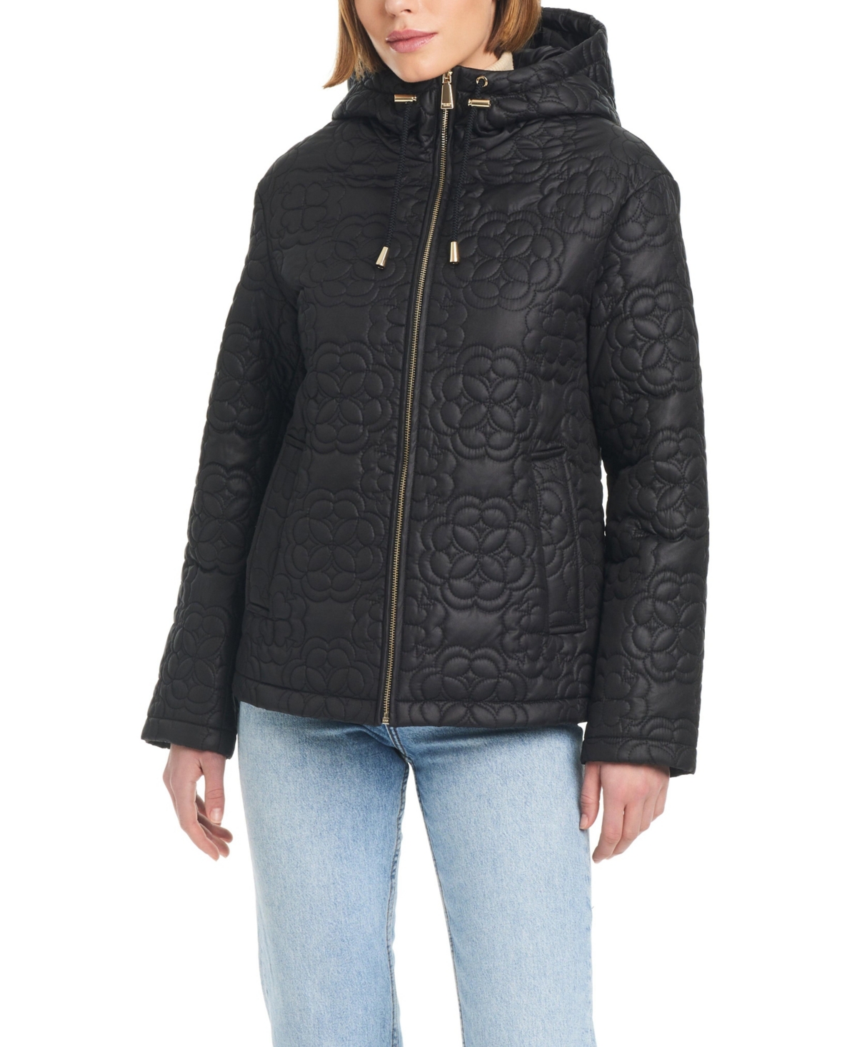 Women's Signature Zip-Front Water-Resistant Quilted Jacket - Spring olive