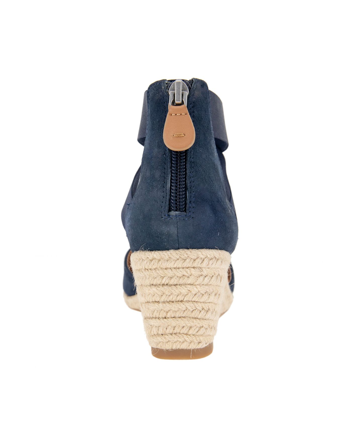 Женские сандалии Gentle Souls Orya Wedge Pointy Toe Espadrille, цвет: Чёрный замшевый — фото 13