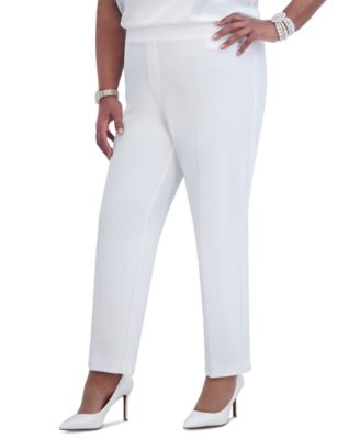 Kasper - Women's Pull-On Straight-Leg Pants