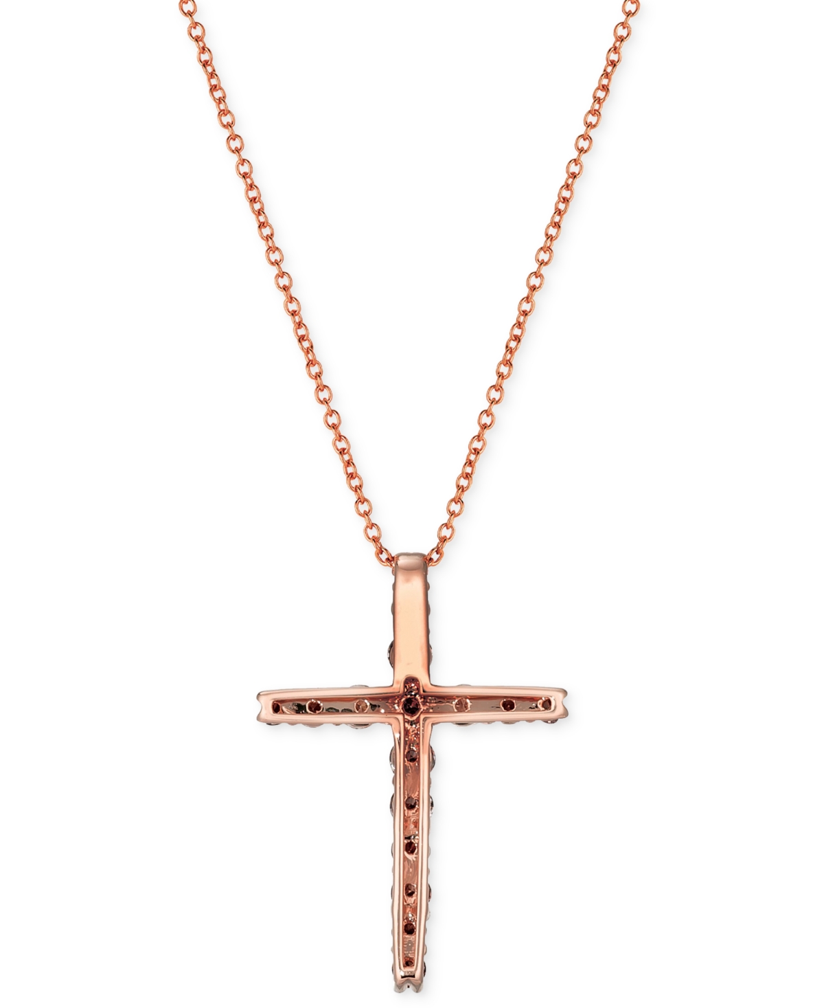 Le Vian Chocolate Ombre Diamond Cross 18