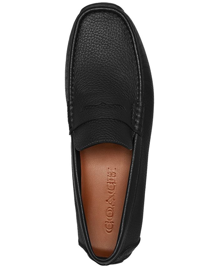 Coach Mens Luca Leather Driver Loafer Black 11 main image 1