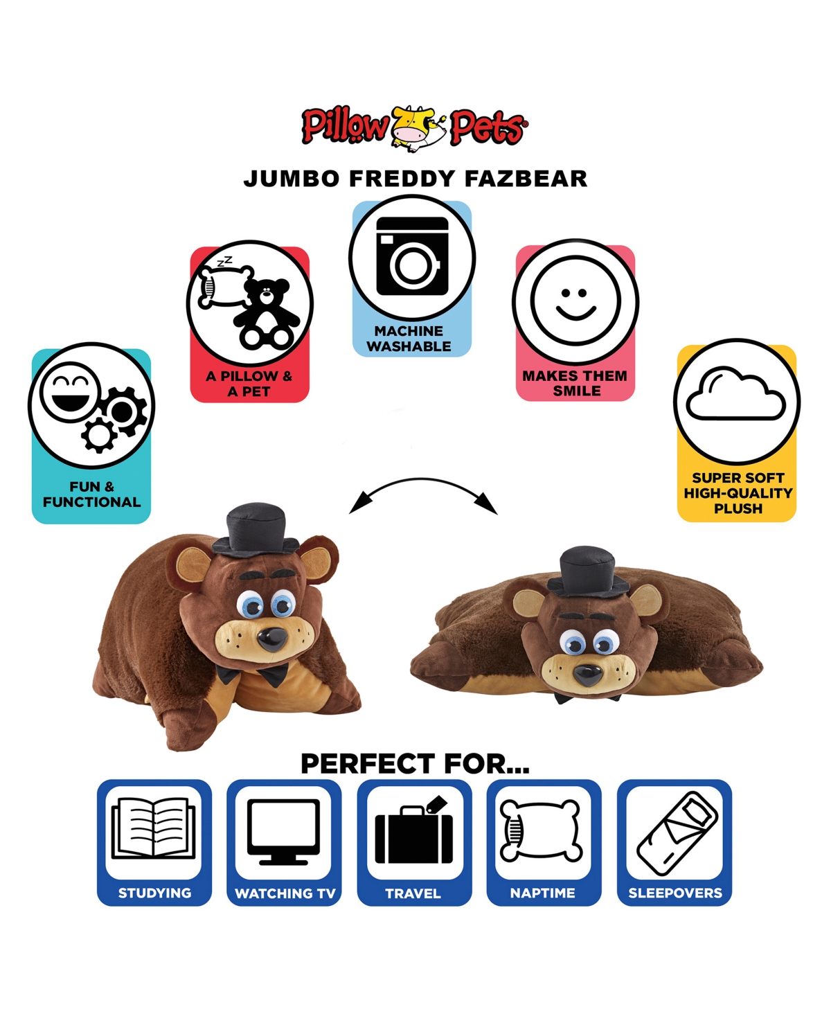 Freddy Fazbear Jumbo Pillow Pet