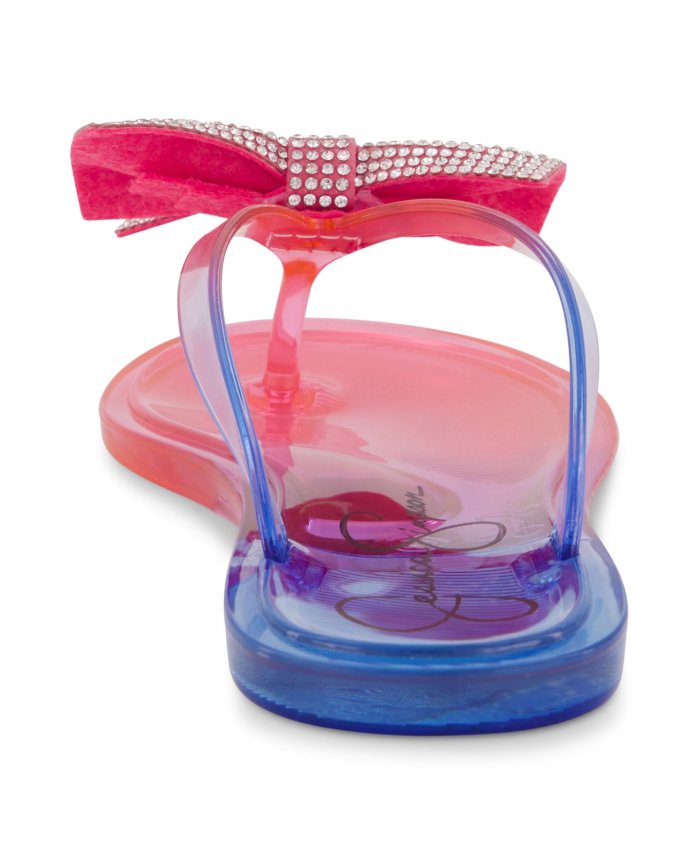 Сандалии Jessica Simpson Jelly Bow Slip On Sandals для девочек, цвет: Розовый разноцветный — фото 3
