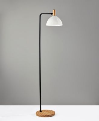 60" Wood Peyton Floor Lamp