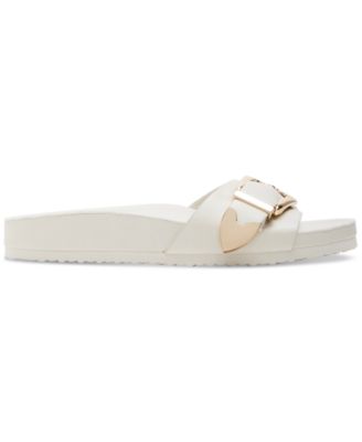 Brookk Buckled Footbed Slide Flat Sandals