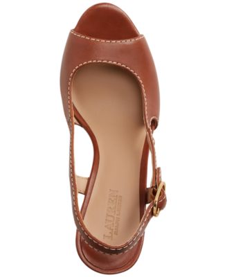 Lauren Ralph Lauren Women's Roni Slip-On Slingback Wedge