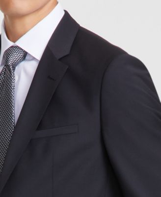 Men Modern-Fit Wool Blend Suit