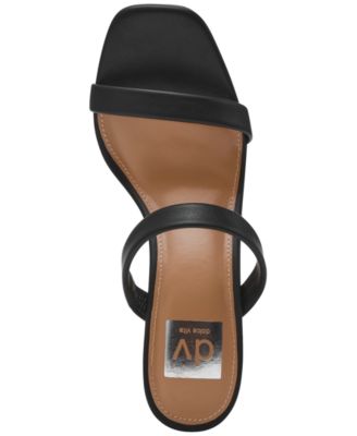 Women's Yorke Two-Band Square-Toe High-Heel Dress Sandals