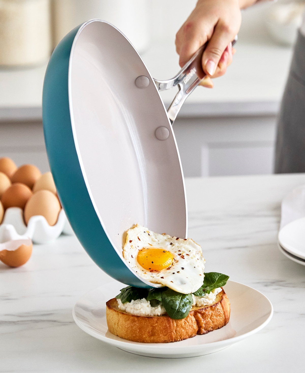Greenpan Nova 3-pc. Nonstick Fry & Saute Pan Set In Terra Cotta