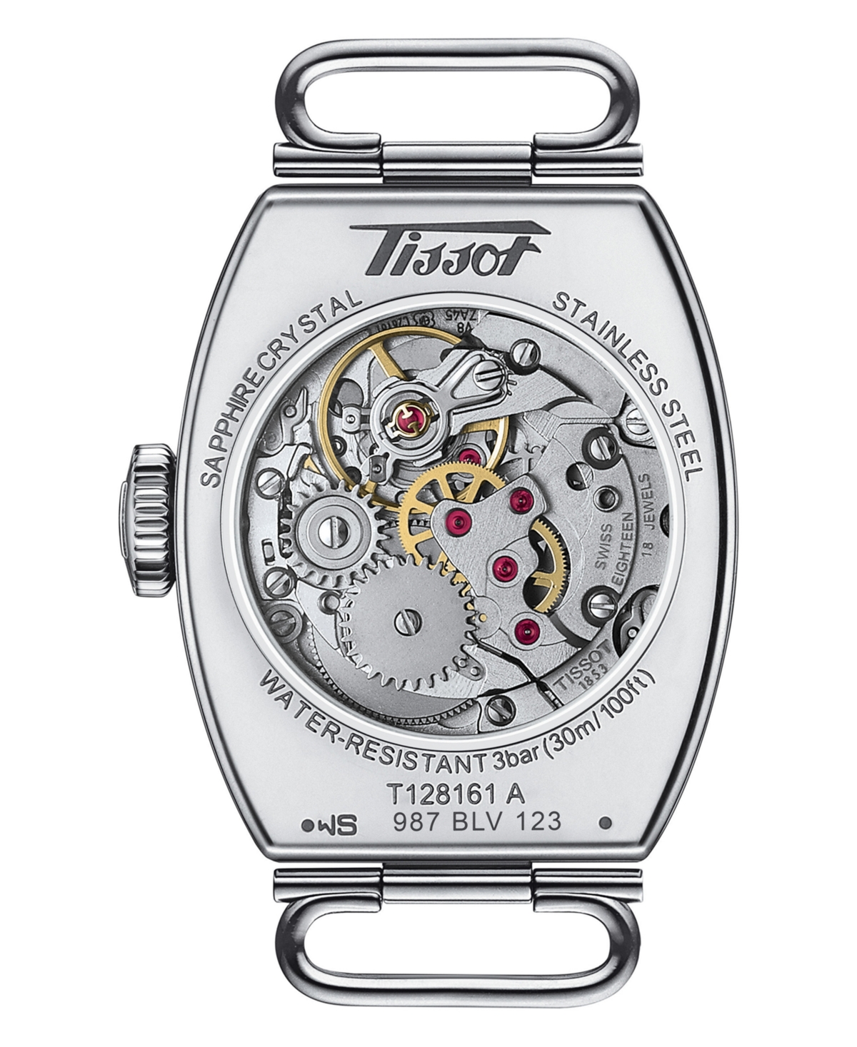 Shop Tissot Women's Swiss Automatic Heritage Porto Mechanical Black Leather Strap Watch 22mm In No Color