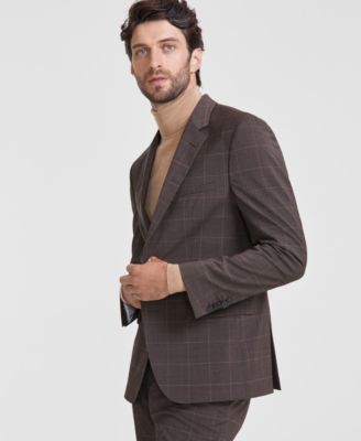 Hugo Boss - Men's Modern-Fit Check Suit Separate Jacket