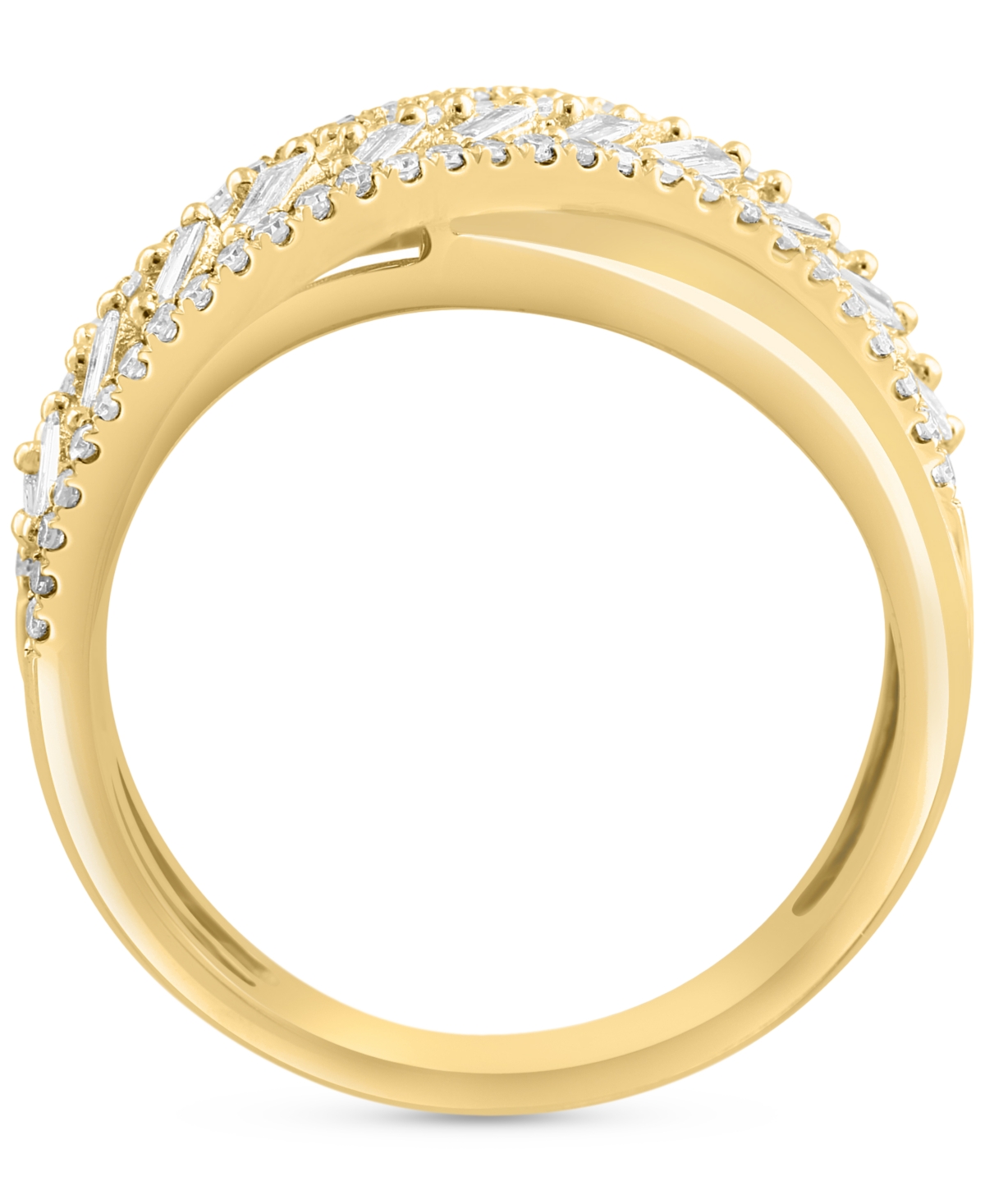Effy Collection Effy Diamond Sculptural Band Ring (1/2 Ct. T.w.) In 14k Gold In Yellow Gol