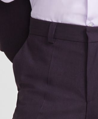 Men's Modern-Fit Solid Suit Separate Pants