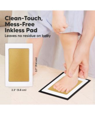 4pk Inkless Ink Pad for Baby Hand and Footprint Kit, Clean Touch Dog Paw, Dog Nose Print Kit, Baby & Pet Safe