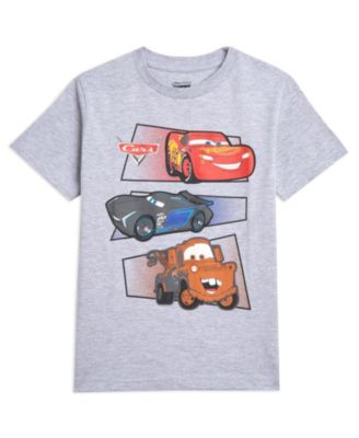 Toddler Boys Disney Pixar Tow Mater Lightning McQueen 3 Pack T-Shirts to