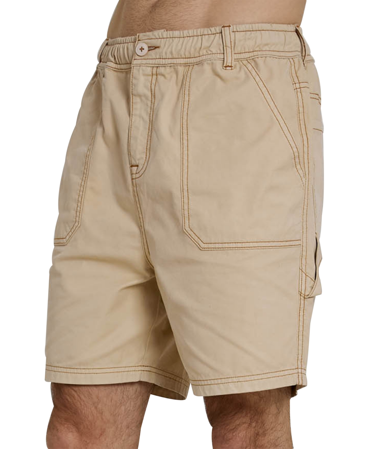 Men's Regular-Fit Carpenter Shorts - Stone