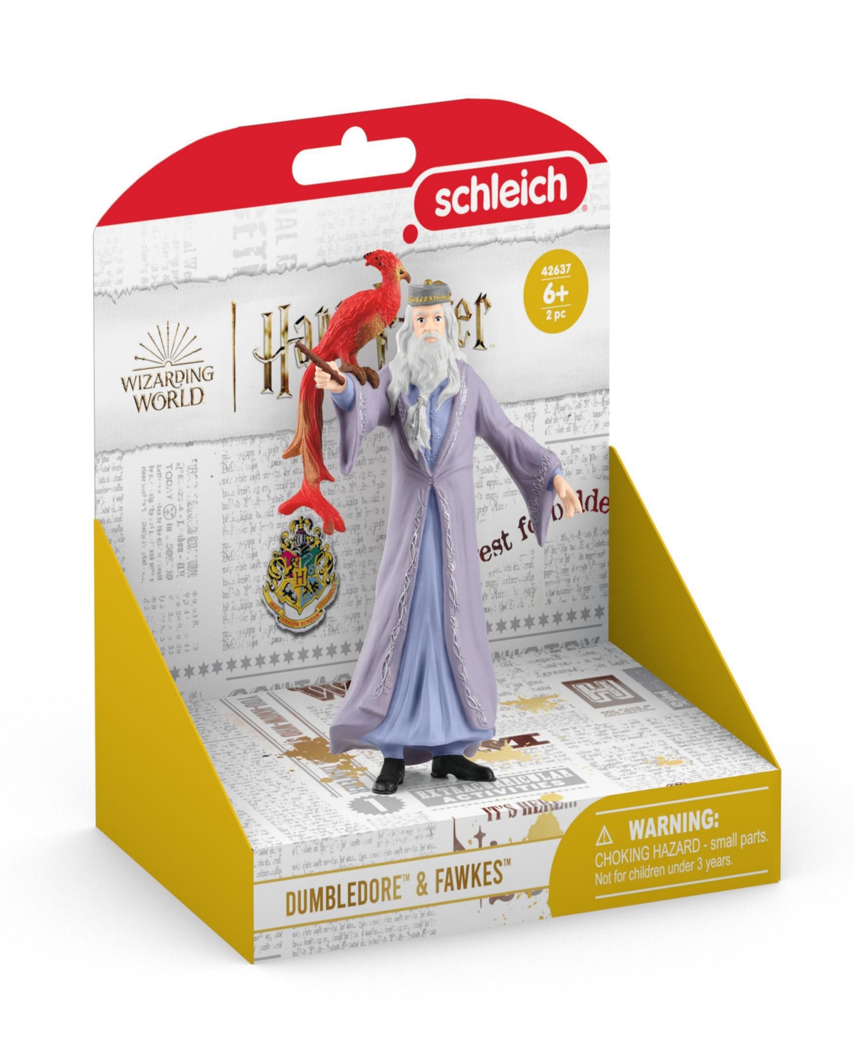 Schleich Wizarding World Of Harry Potter: Albus Dumbledore Fawkes Figurines In Multi