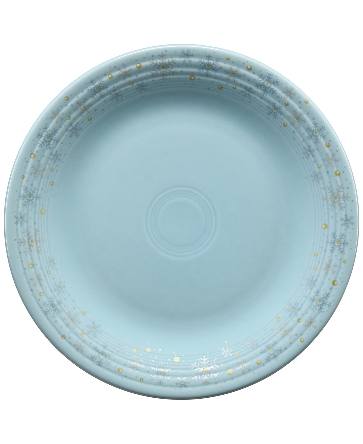 Fiesta Sky Snowflake Classic Dinner Plate, Exclusively At Macy's In Open Blue