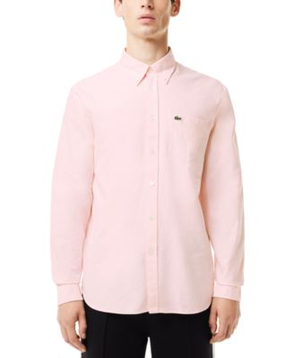 Men's Woven Long Sleeve Button-Down Oxford Shirt
