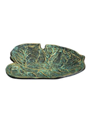 10in. Leaf Shaped Decorative Accent Tray