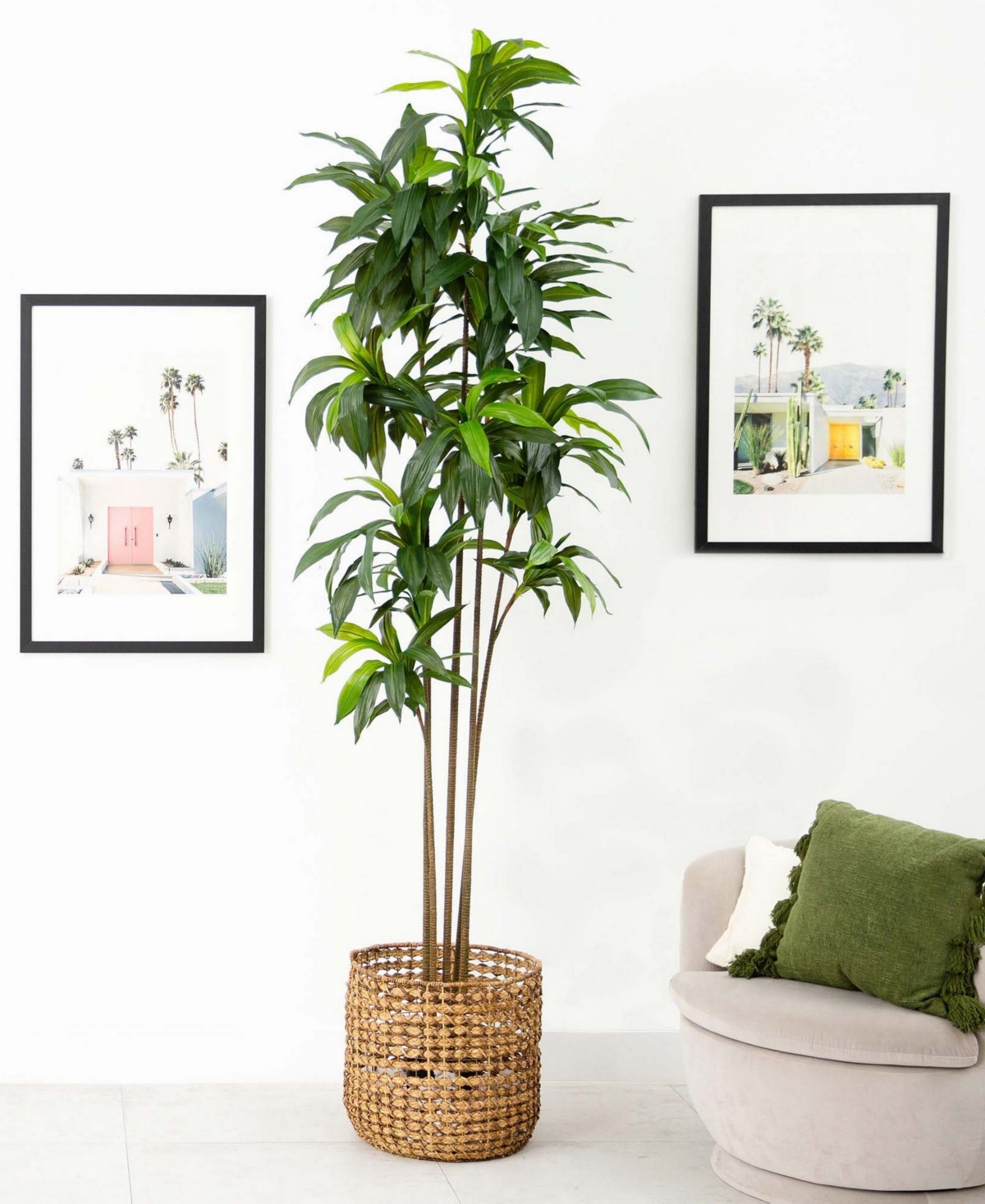 Nearly Natural 10ft. Artificial Dracaena Tree with Real Touch Leaves