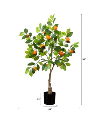 3ft. Artificial Tangerine Tree