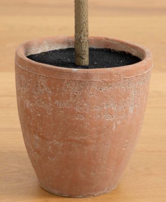 6ft. Artificial Giant Leaf Fiddle Leaf Fig Tree in Decorative Planter with Real Touch Leaves