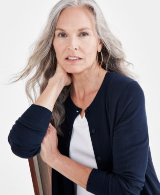 Women's Button-Up Cardigan, Regular & Petite, Created for Macy's
