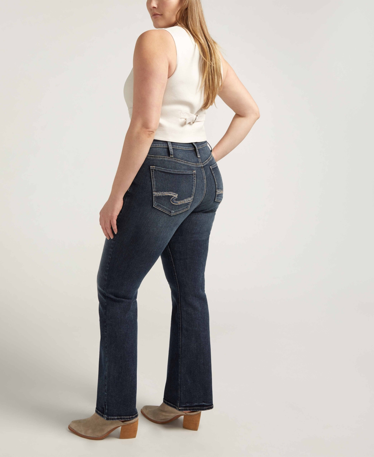 Silver Jeans Co. Plus Size Suki Mid Rise Curvy Fit Bootcut Jeans